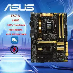 Z87-A Desktop Motherboard Z87 Socket LGA 1150 i7 i5 i3 DDR3 32G SATA3 USB3.0 ATX