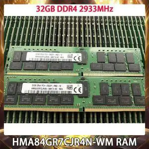 1 Pcs For SK Hynix 32GB DDR4 2933MHz RAM 2RX4 PC4-2933Y-RB2 Memory 32G HMA84GR7CJR4N-WM