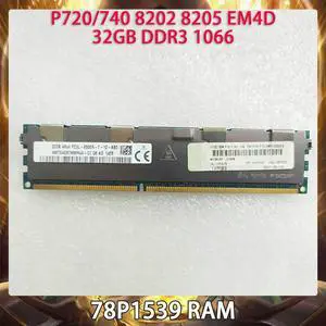 Server Memory 78P1539 P720/740 8202 8205 EM4D 32GB DDR3 1066 RAM