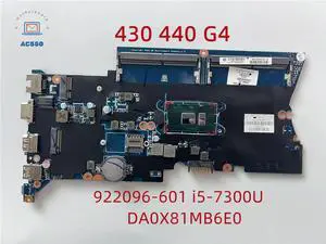 Laptop Motherboard 922096-601 DA0X81MB6E0 FOR 430 440 G4 WITH  i5-7300U 100% WorkingTest Passed