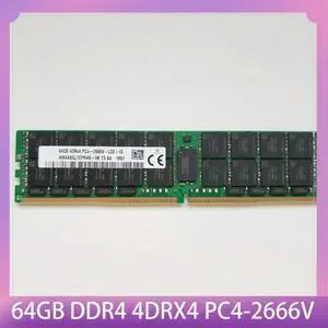 1PCSRAM 64G 64GB DDR4 4DRX4 PC4-2666V 2666MHZ ECC REG For SK Hynix Memory