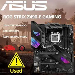 LGA 1200 Z490 Motherboard ROG STRIX Z490-E GAMING DDR4 128GB M.2 PCI-E 3.0 USB3.2 ATX For 10th Gen