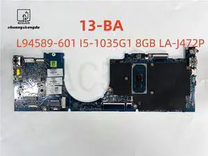 LAPTOP MOTHERBOARD L94589-601 LA-J472P FOR 13-BA with SRGKL I5-1035G1 8G Fully Tested to Work ly