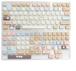 Ergonomic 140Key Sea Salt Kitten PBT MAO Keycaps for Mechanical Keyboard Keycap