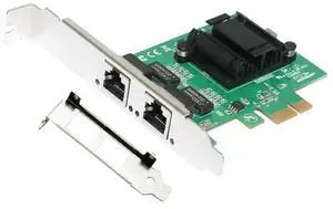 2-Port 2500Mbps PCI-E Card GigabitCard 2.5Gb RJ45 GameCard Wired PCIEX4 LAN Adapter Card for Desktop