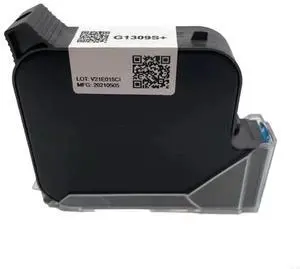 Black Cartridge Quick drying Works with G1309S+ 25.4mm Hand Inkjets Printers for No Encrypted
