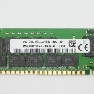 1PCSRAM 32GB 32G 2RX4 DDR4 PC4-3200AA ECC REG For SK Hynix Memory HMA84GR7DJR4N-XN