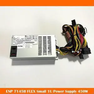 For Enhance ENP 7145B FLEX Small 1U Power Supply 450W 6+2PINFast Ship