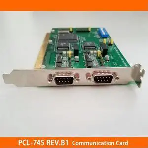 For Advantech Communication Card 2-Port RS-422/485 ISA Serial Card PCL-745 REV.B1