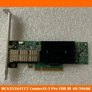 Network Card NIC CX353A MCX353A-FCCT ConnectX-3 Pro FDR IB 40/56GbE Single Port Work FineFast Ship