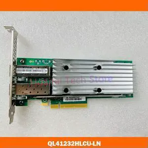 For QLogic 01KR589 10/25GB SFP28 2-Port 10 Gigabit Network Adapter QL41232HLCU-LN