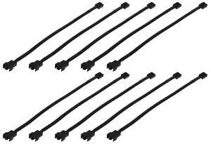 26Cm 4PIN Black Mainboard Fans Cable Computer PC Fan Power Extension Cable For Computer Case Fan