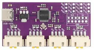 Quad Channel TTL Serial Conversion Module With CH344 Chip USB To TTL Serial Port, Type-C Interface, 6Mbps High-Speed Quad Channel TTL Serial Conversion Module With CH344 Chip USB To TTL Serial Port, Type-C Interface, 6Mbps High-Speed