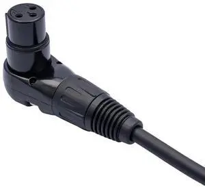 1Pcs XLR Microphone Extension Cable Adapter , 90 Degree XLR Female To Straight XLR Male 3-Pin Mic Cable 1M Durable Eas