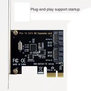 PCIE To SATA Card PCI-E Adapter Converter PCI Express To SATA3.0 Converter Card Adapter PCIE To SATA Card PCI-E Adapter Converter PCI Express To SATA3.0 Converter Card Adapter