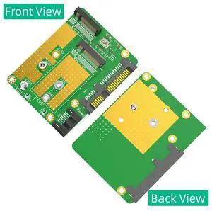 Ageryu Dual M.2(NGFF) SSD To Dual SATA3 Adapter Card SATA3 Adapter Card Computer Accessories Black Plastic