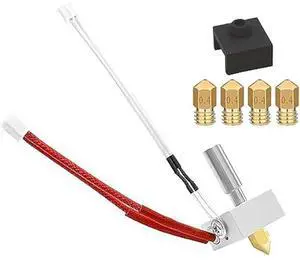 Ageryu Printer Hot End Kit For Elegoo Neptune 3 Plus/Max Extruder Head Heater Break Silicone Cover Thermistor With 4PCS Nozzl