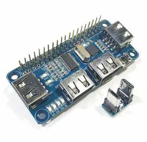 Ageryu 4 Ports USB HUB HAT For Pi /3B+ For Serial Debugging Compatible With USB2.0/1.0