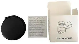 Ageryu 2.4G Wireless Finger Ring Optical Mini Mouse, Lazy Finger Mini Fingertip Wireless Mouse USB Optical Ring Laptop Mouse