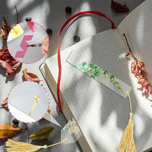 Ageryu Acrylic Bookmark Blanks For DIY Crafts Hanging Gift Tag Price Tags Clear Acrylic Bookmarks