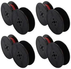 Workmanshipp-4 Pack Typewriter Ribbon Twin Spool Typewriter Ribbon Ink Twin Spool Ink Replacement Part For Most Typewr