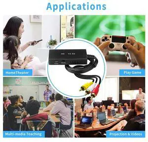 Ageryu Converter -Compatible To AV Converter -Compatible To Video Audio Adapter Supports PAL/NTSC Compatible