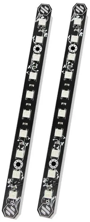 Ageryu 2Pcs 3D Printer Daylight PCB Kit 5V RGB LED Bar Daylight On A Stick For Voron 0.1/0.2 Micrometre Lamp Bar 158Mm Easy I