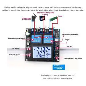 Ageryu ligent Protection With XY-BT11L 10A Charge Control Module And Bidirectional Current Detection