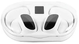Ageryu Air Conduction Earphone Hanging Ear Bluetooth Headset Bluetooth 5.3 Wireless Headset Wireless Charging Earphone Durable White-N3