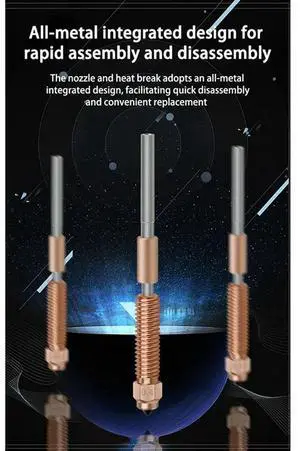Ageryu K1C 3D Printer Accessories,Copper Alloy And Hardened Steel Nozzle,Quick Release Nozzle Kit For Ender3v3/K1max/K1C