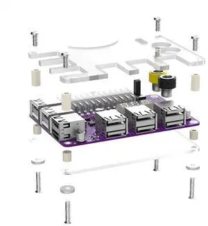 Ageryu Power Adapter Connector ATX 24Pin Power Module Adapter With 12 Port USB 2.0 And QC 2.0/ 3.0 And 12V Output