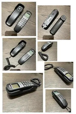 Ageryu Wall Mounted Corded Telephone Caller ID Display, Wired Landline Phone For Home, Hotel, Office A