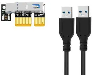 Ageryu PCI-E To USB 3.0 PC Front Panel USB Expansion Card PCIE USB Adapter 3.5 Inch Floppy Front Panel Bracket PCI-E X1 Riser