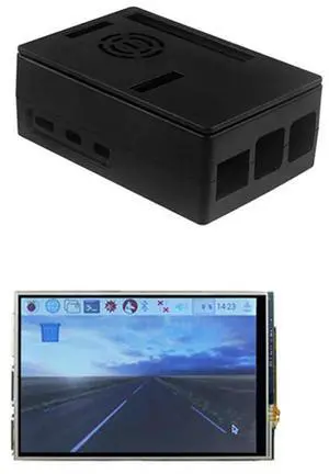 Ageryu ABS Case Plastic Shell + 3.5 Inch Touch Screen Display For Pi 5 5B