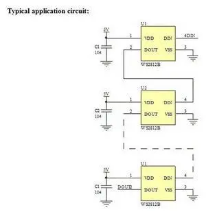 Ageryu 500Pcs WS2812B (4Pins) LED Chip 5050 RGB SMD White Version WS2812 Individually Addressable Digital Pixels DC5V-N33R