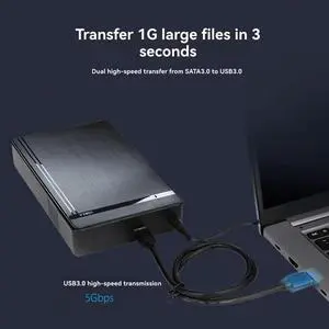 Ageryu 3.5Inch HDD Enclosure 3.5Inch SATA External HDD Enclosure For 2.5" 3.5" SSD Disk US PLUG