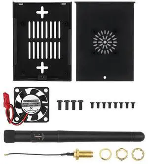 Ageryu For Orange Pi 3B Case , Metal Shell With Fan & Heatsink For Orange Pi 3B 2GB / 4GB / 8GB Durable Easy To Use (With Ant