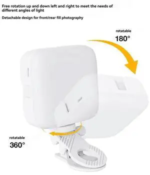 Ageryu Workmanshipp-M22 Magnetic LED Selfie Light Phones Clip-On Dual Color Temperature Portable Fill Light For Outdoor Photo