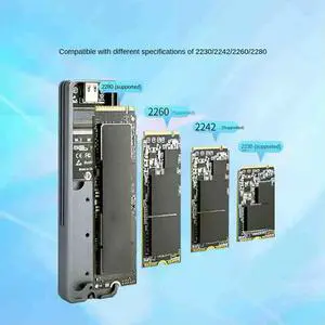 Ageryu Aluminum Alloy M.2 Case Type-C USB 3.2 Interface 10Gbps Nvme JMS583 Single Agreement With Dual Wires Computer Accessor