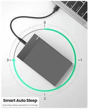Ageryu USB 3.0 HDD Enclosure For2.5/3.5 Inch SATA Hard Drives Hard Drive Case 10TB Capacity Support Ideal For PC Laptop US PL