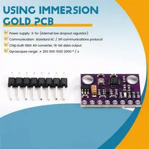 Ageryu 4Pcs MPU-9250 MPU9250 BMP280 SPI IIC 10DOF SPI IIC Acceleration Gyroscope Compass 9-Axis Sensor Board Module