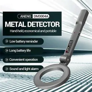 Ageryu DM3004A Handheld Alarm High Sensitivity Metal Detecting Security Checker Detect Tool Reusable-N33R