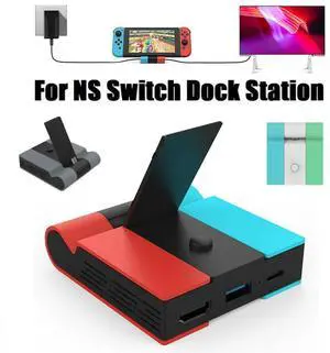 1080P Adapter Dongle For Nintendo Switch Dock Station HUB Type C To HD TV Video Converter For Switch Console Easy To U