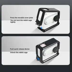 Workmanshipp-For GO3 / GO 3S Ultra Light Metal Cage Frame Case Protective Shell Protector Accessories Dual Co