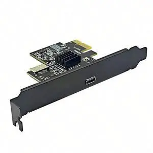 PCI-E 1X To Type-E + Type-C Expansion Card USB3.2 GEN2 10Gbps ASM3142 Chip PCI-E To USB-C Adapter For Desktop