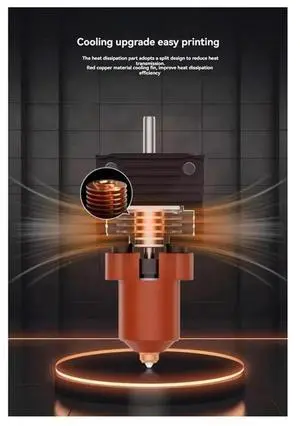 Ageryu For Creality K1 Series Heating Block Kit Quick-Swap Nozzle, 300°C High Temp Resistance For K1, K1C, K1-Max