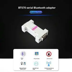 Ageryu BT570 Self Powered RS-232 Serial Port 30M Bluetooth Adapter Dual Mode SPP+BLE