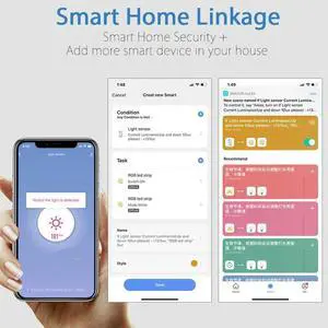 Ageryu Light Sensor ligent Home Illumination Sensor Brightness Sensor Illumination Tuya Wifi-N33R