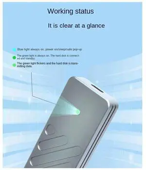 Aluminum Alloy M.2 Case Type-C USB 3.2 Interface 10Gbps Nvme JMS583 Single Agreement With Dual Wires Computer Spare Parts Parts-