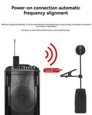 Wireless Saxophone Microphone System Mic Clip Instrument Microphone 1 Microphone-N33R